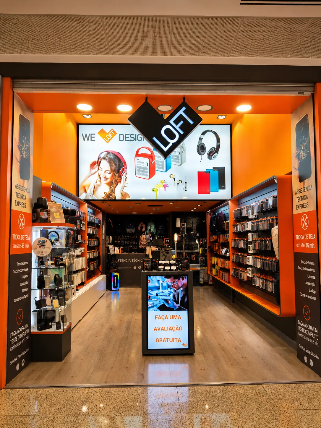 Fachada da LOFT no Shopping Itaguaçu